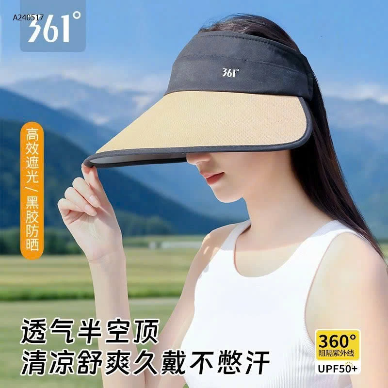 Hàng chính hãng 361. Mũ nửa đầu chống nắng hè - sỉ 95k
