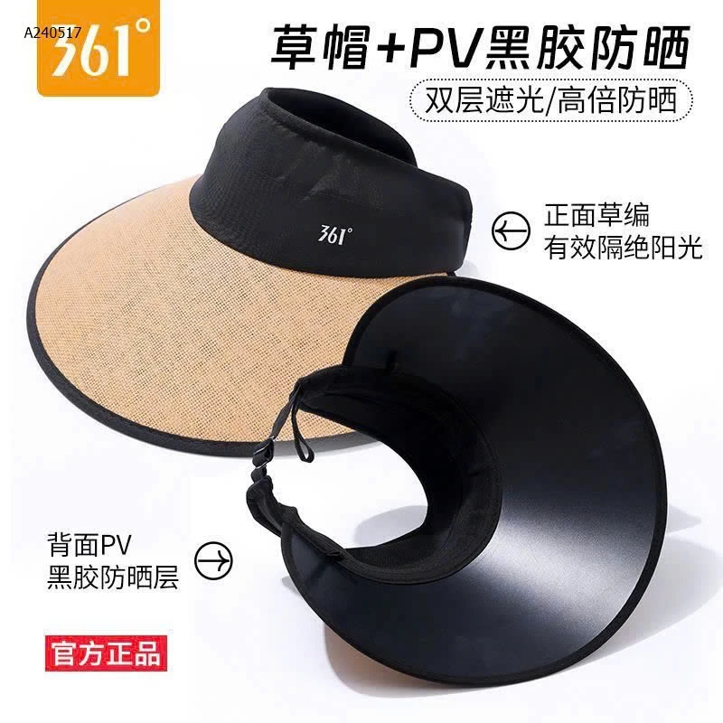 Hàng chính hãng 361. Mũ nửa đầu chống nắng hè - sỉ 95k