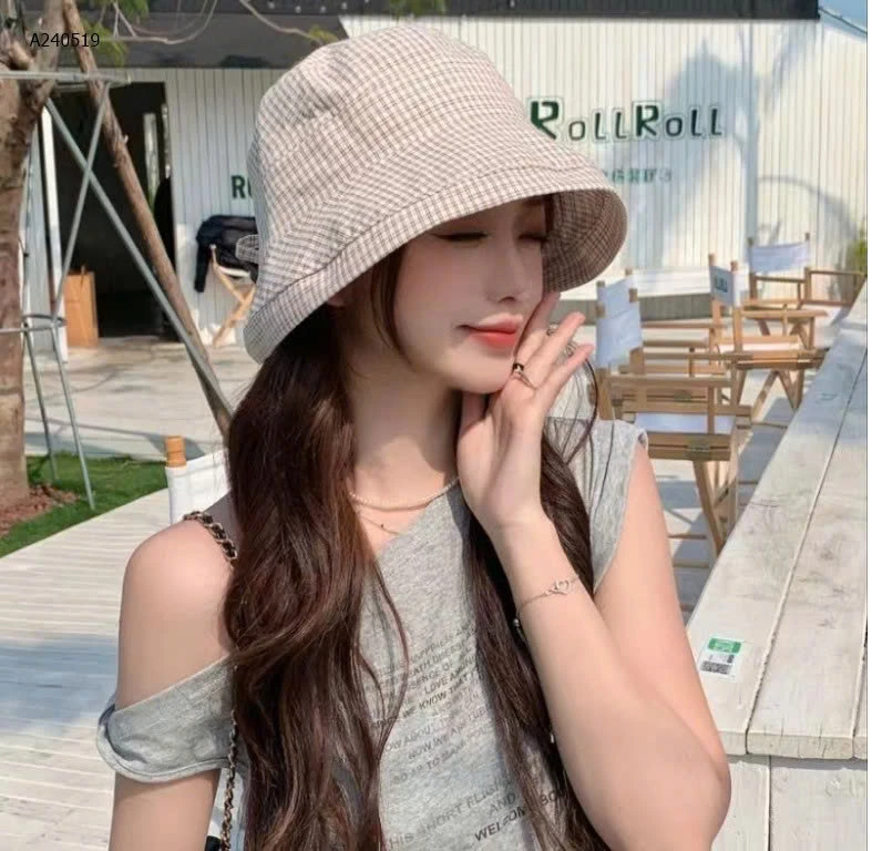  BUCKET HAT CARO – Mũ vải kẻ gập gọn - sỉ 70k