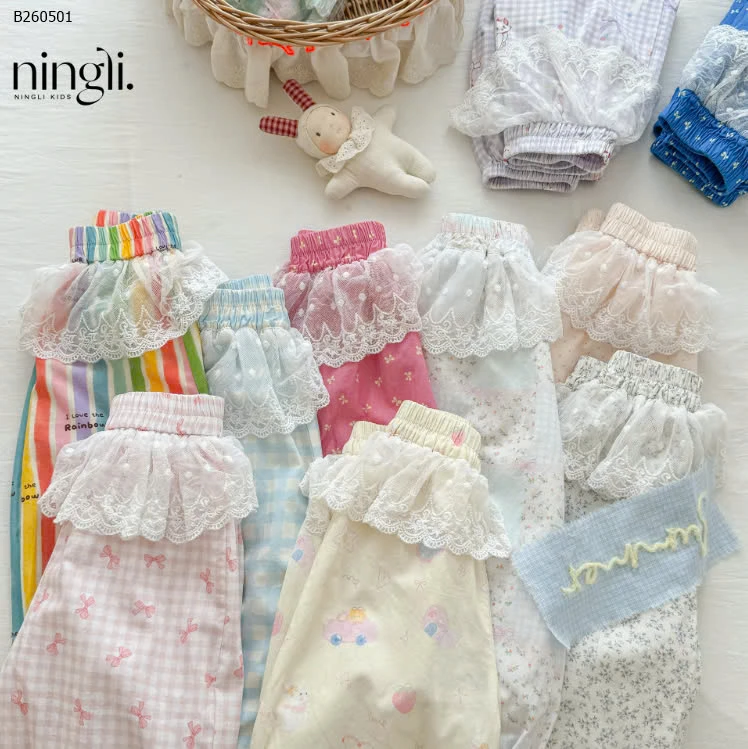 BST QUẦN BOOM CHỐNG MUỖI ĐÁP REN NINGLI-Sỉ 88k