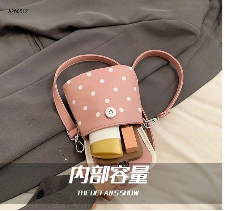  TÚI ĐEO CHÉO CHẤM BI  - sỉ 130k