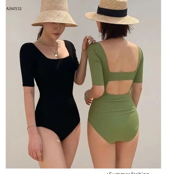 Bikini uzzlang 1 mảnh hở lưng- sỉ 92k