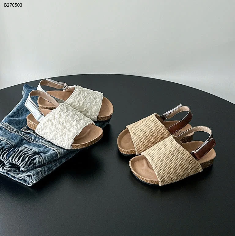 Sandal đế chấu quai dán  -Sỉ sz 21-25: 160k sz 26-30: 169k 