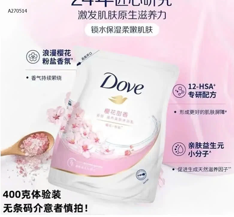  SET 2 TÚI SỮA TẮM DOVE   -Sỉ 92k/ set 2 túi 