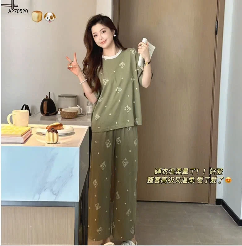 BỘ COTTON CỘC MẶC NHÀ HÃNG MOTIE  - sỉ 234k