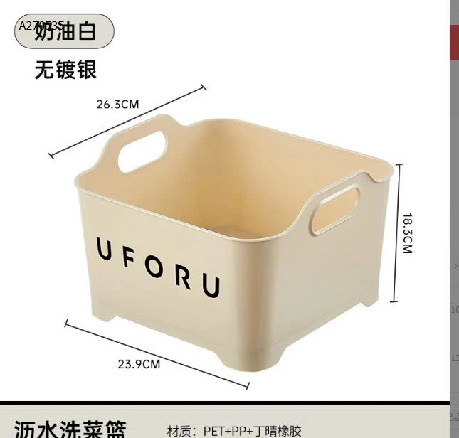 CHẬU RỬA RAU CỦ UFORU - Sỉ  giá :  tay cầm không mạ bạc: 83k/  tay cầm mạ bạc: 90k