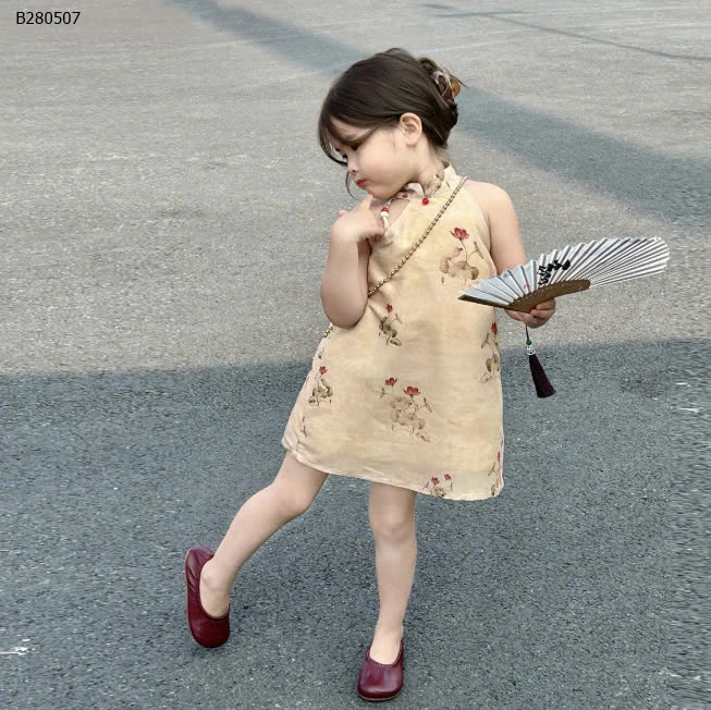 VÁY SƯỜN XÁM CHO BÉ GÁI-Sỉ 105k