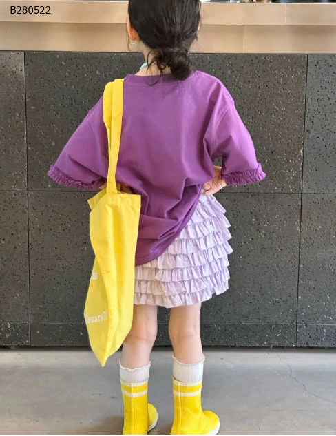 ÁO TÍM MIX CV TÍM NHÚN BÈO - Sỉ giá 269k/set 