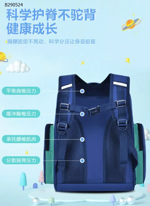 BALO CHO BÉ ĐI HỌC kèm hộp bút-Sỉ 173k