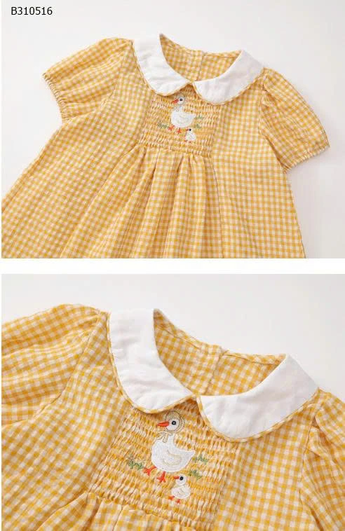 VÁY VỊT VÀNG CỔ SEN DỄ THƯƠNG -Sỉ 133k