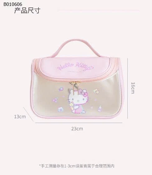 TÚI ĐỰNG MĨ PHẨM HELLO KITTY  - sỉ 73k