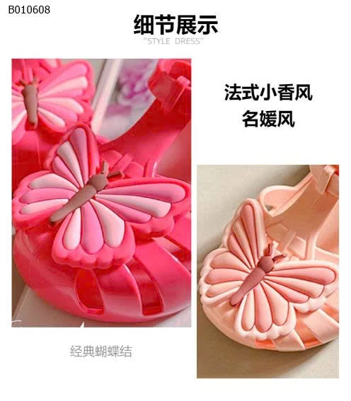 DÉP NHỰA CHO BÉ GÁI HÃNG MINI DD - sỉ 240k