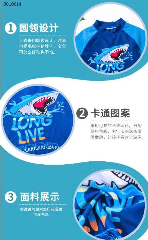 SET BỘ BƠI 3 MÓN BÉ TRAI- sỉ M- 2XL: 130k 3XL-5XL: 145k