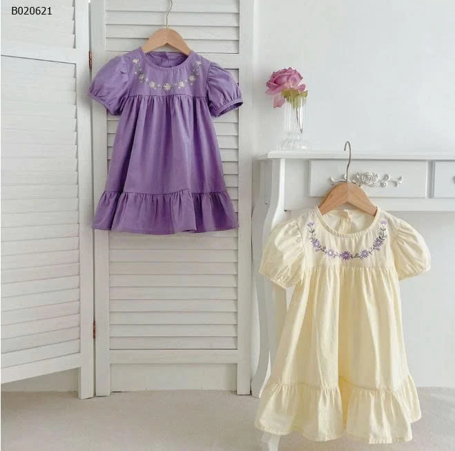 VÁY BABYDOLL CỔ HOA CHO BÉ GÁII-sỉ 154k