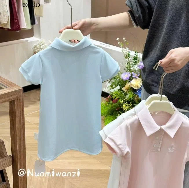 VÁY SUÔNG CỔ POLO CHO BÉ- sỉ 130k