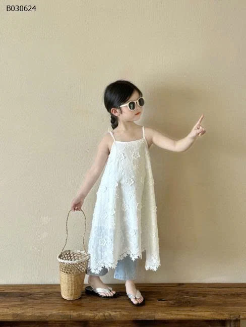 VÁY 2 DÂY REN HOA BG - sỉ 243k