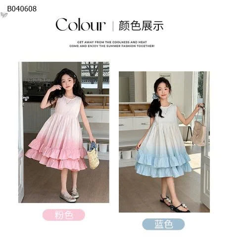 VÁY PHA MÀU BÉ GÁI SZ LỚN- sỉ 215k