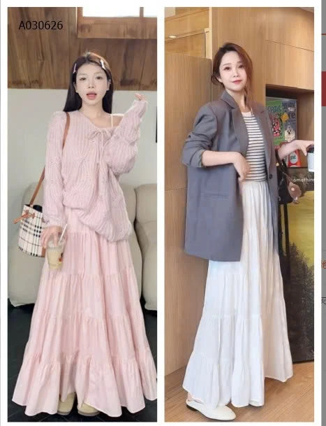 CHÂN VÁY TẦNG DÀI ANNA-Sỉ 159k