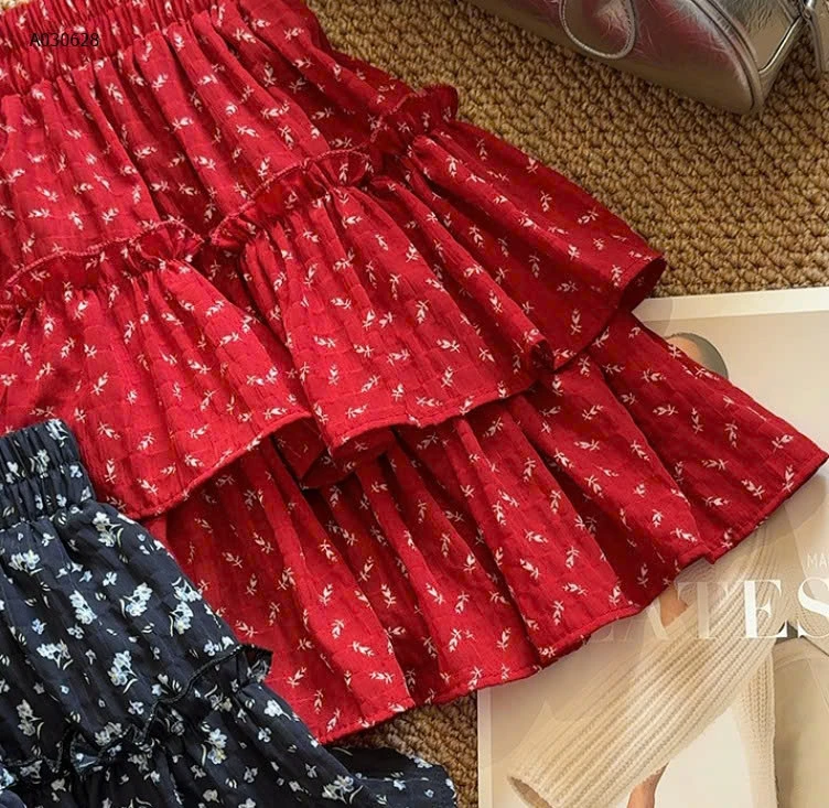 CHÂN VÁY TẦNG HOA NHÍ ANNA-Sỉ 149k