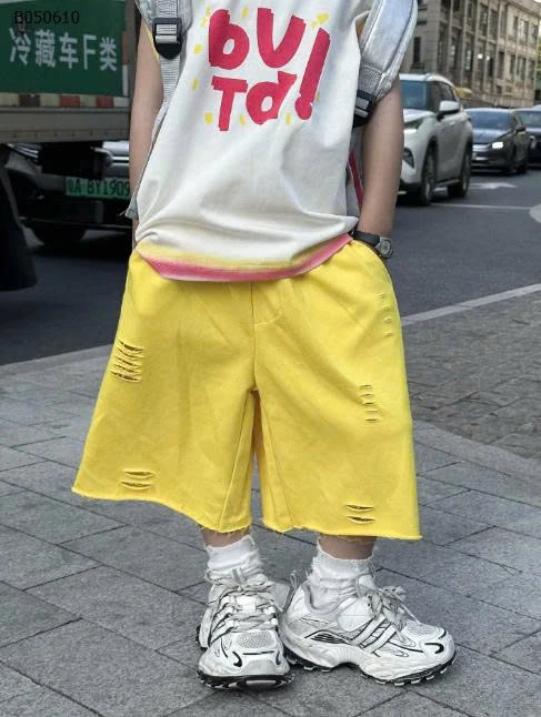 SET BỘ SÁT NÁCH + QUẦN VÀNG PHONG CÁCH BÉ TRAI- sỉ Áo: 120k  Quần: 110k 