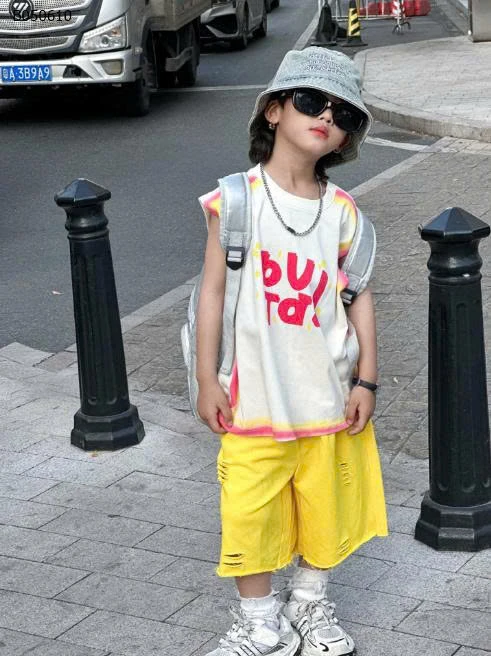 SET BỘ SÁT NÁCH + QUẦN VÀNG PHONG CÁCH BÉ TRAI- sỉ Áo: 120k  Quần: 110k 