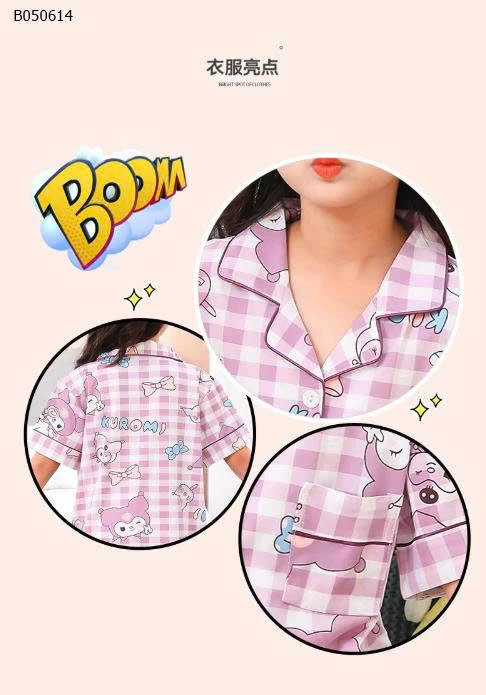 GOM BỘ PIZAMA BÉ GÁI- sỉ 110k