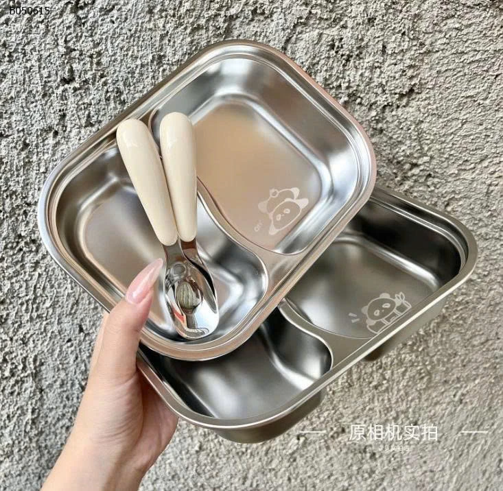KHAY INOX KÈM THÌA SIÊU XINH- sỉ 69k/set
