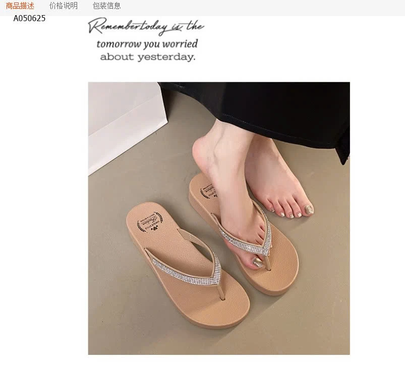 DÉP TÔNG XỎ NGÓN QUAI ĐÍNH ĐÁ NỮ- sỉ 62k