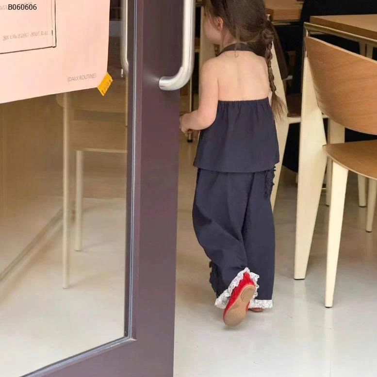 SET CỔ YẾM + QUẦN JEAN SUÔNG BÉ GÁI- sỉ 217k