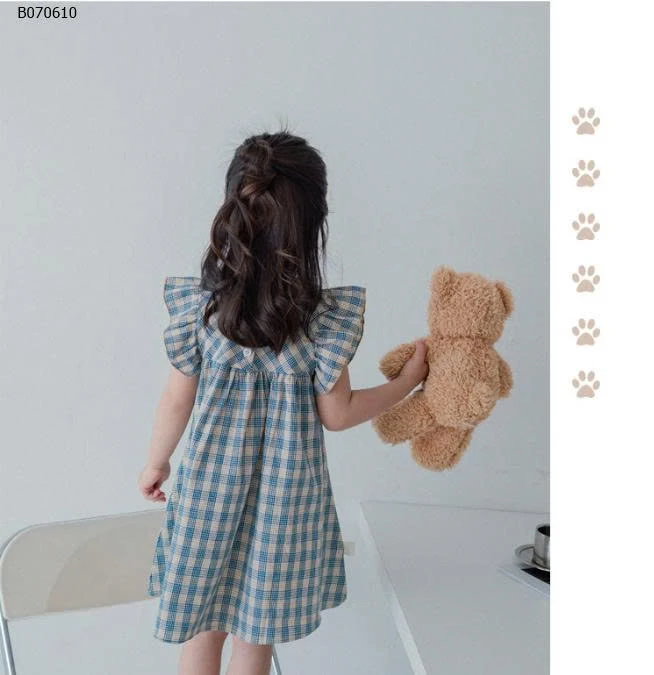 VÁY KẺ PREMIUM ICON CHO BÉ GÁI-Sỉ 107k