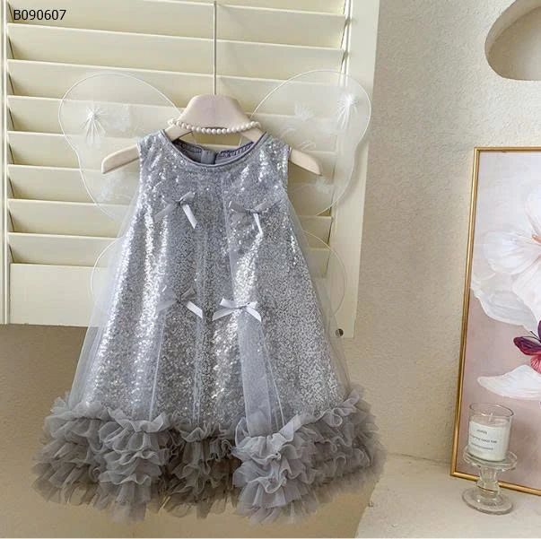 Váy công chúa lưới đính cánh bướm kèm - sỉ 215k