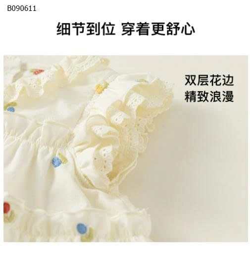 Bộ áo ren không tay  kèm quần  short  nhà M.bang- 269k/set 