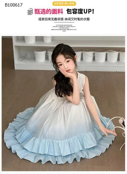 VÁY PHA MÀU BÉ GÁI SZ LỚN-sỉ 225k