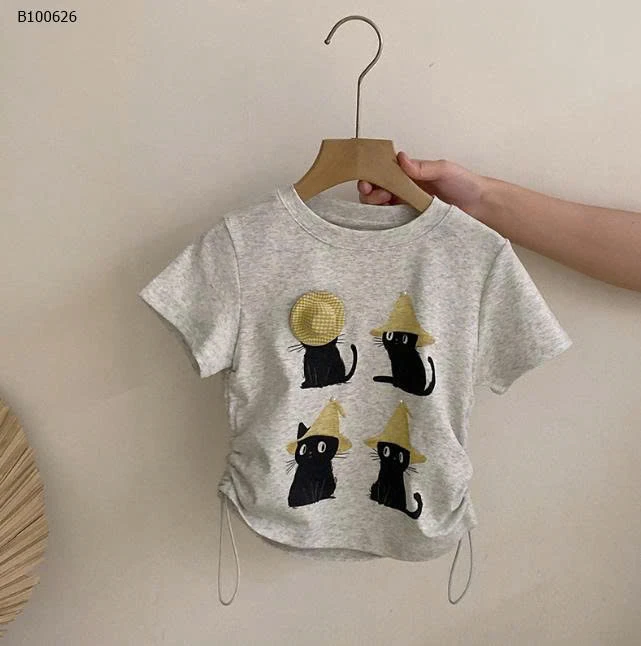 SET ÁO THUN RÚT EO VÀ QUẦN SUÔNG KẺ PHỐI REN BG- sỉ áo: 129k / quần: 171k 