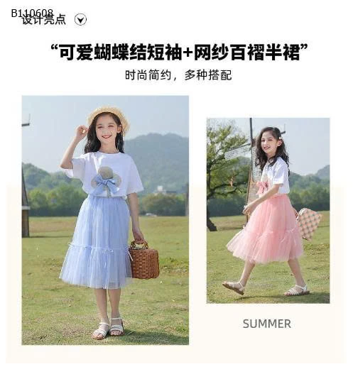 SET VÁY KÈM ÁO BÉ GÁI -sỉ 155k