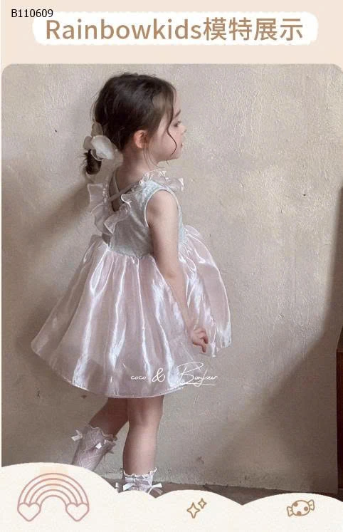 VÁY SÁT NÁCH PHỐI VOAN - sỉ 165k