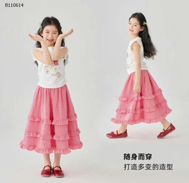 CHÂN VÁY VIỀN BÈO BG  - sỉ 134k