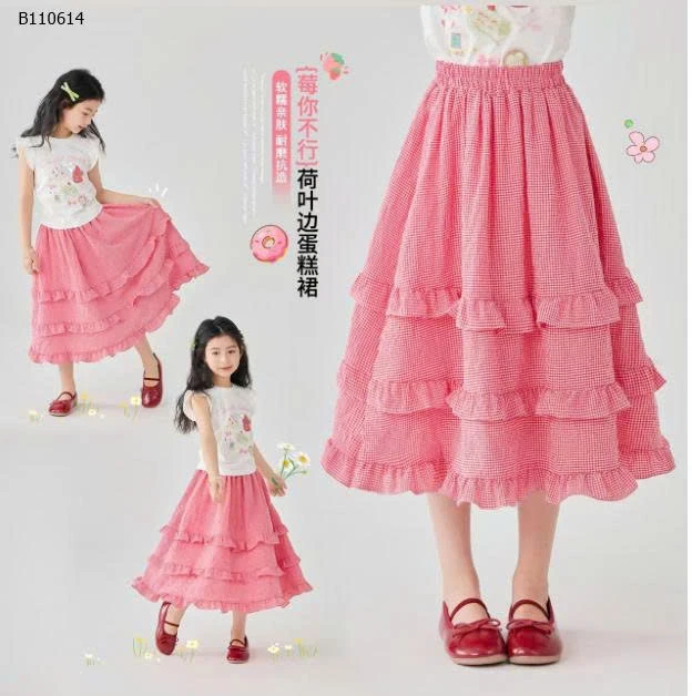 CHÂN VÁY VIỀN BÈO BG  - sỉ 134k
