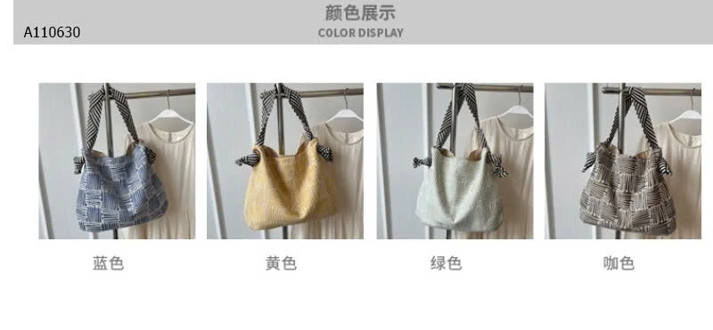 TÚI TOTE VẢI ĐEO CHÉO-Sỉ 137k