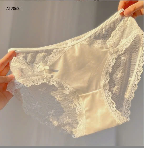 SET 5 QUẦN LÓT LỤA PHỐI REN NỮ   - Sỉ 105k/1 set 5 chiếc mix màu 