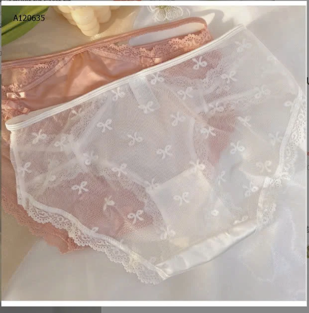 SET 5 QUẦN LÓT LỤA PHỐI REN NỮ   - Sỉ 105k/1 set 5 chiếc mix màu 