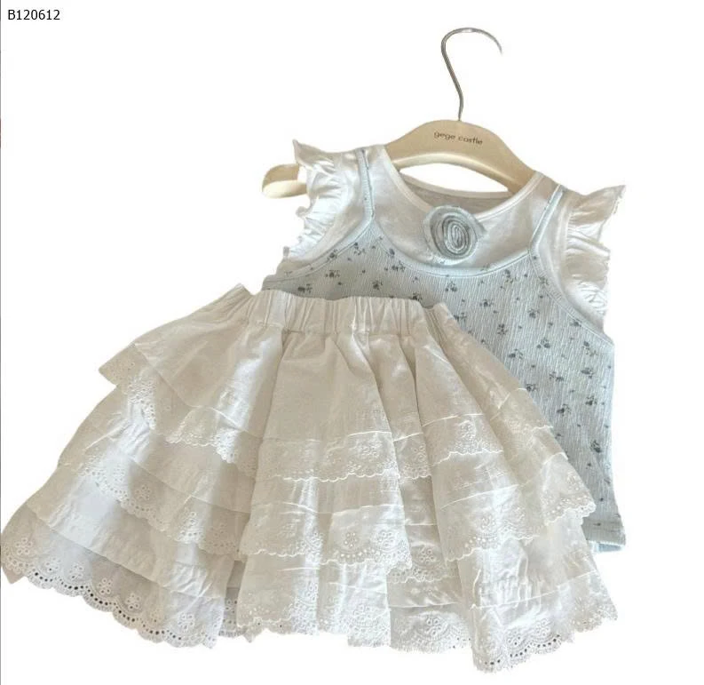 ÁO HOA CÁNH TIÊN MIX CV XẾP TẦNG-Sỉ giá  áo: 119k /  cv: 140k 