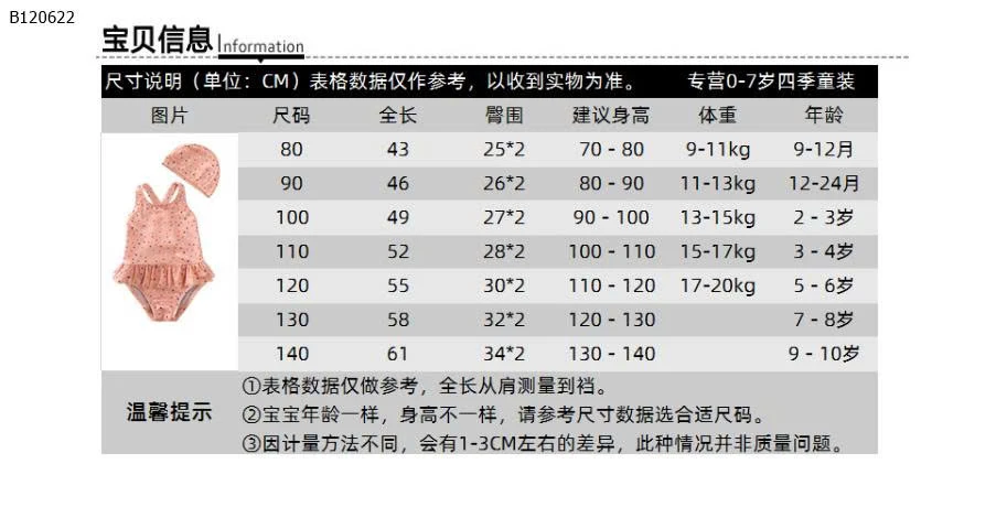  ĐỒ BƠI LIỀN THÂN KÈM MŨ BG-Sỉ 145k