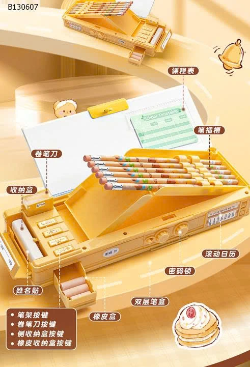 HỘP BÚT CHÌ ĐA NĂNG -Sỉ 74k