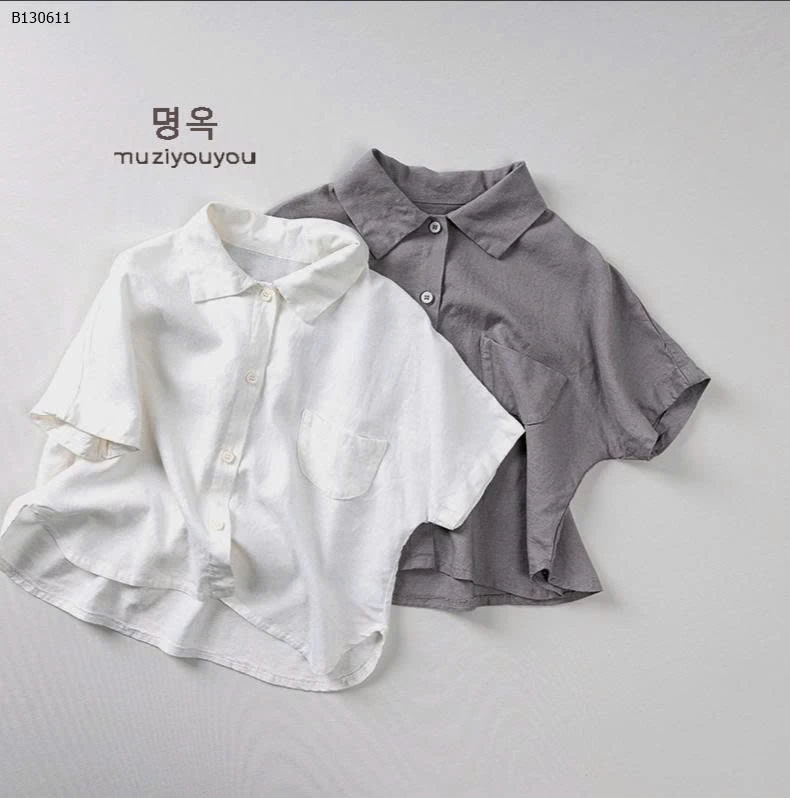 ÁO SƠ MI CỘC TAY CHO BÉ TRAI-Sỉ 150k