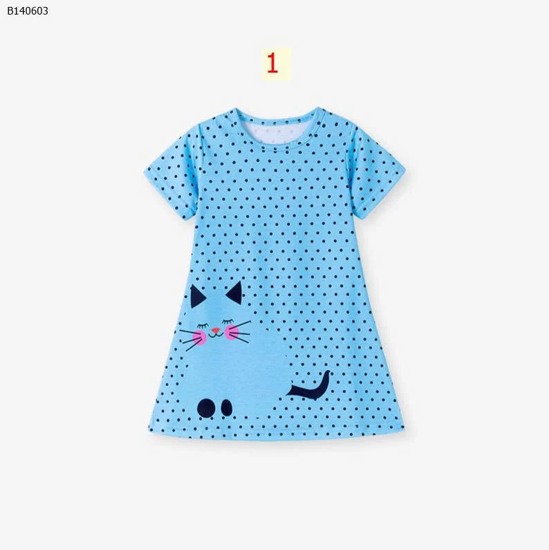 VÁY SUÔNG HỌA TIẾT BG Little Maven-Sỉ 87k