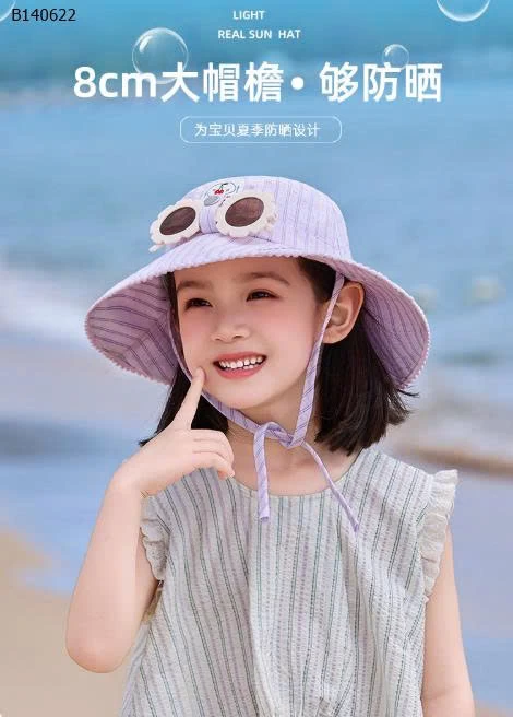 MŨ CHỐNG NẮNG KÈM KÍNH CHO BÉ   - sỉ 90k