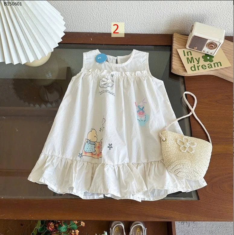 Váy thô họa tiết đáng yêu bé gái- sỉ 122k
