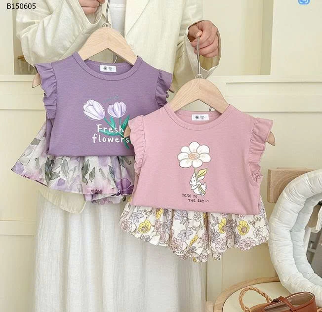 SET ÁO HOA SÁT NÁCH BG - sỉ 160k