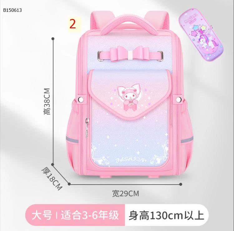 BALO KUROMI CUTE CHO BÉ GÁI - sỉ giá  sz to: 233k  sz nhỏ: 226k 